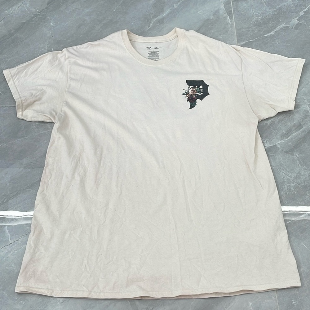 Men’s Primitive Skateboarding Cotton Floral Short Sleeve Shirt XL